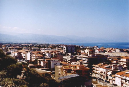 Una veduta della zona urbana della città di Capo d'Orlando (Sicilia - Messina)