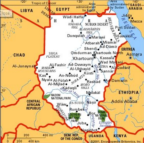 Cartina geografica Ciad capitale N'Djamena - Carta Mappa