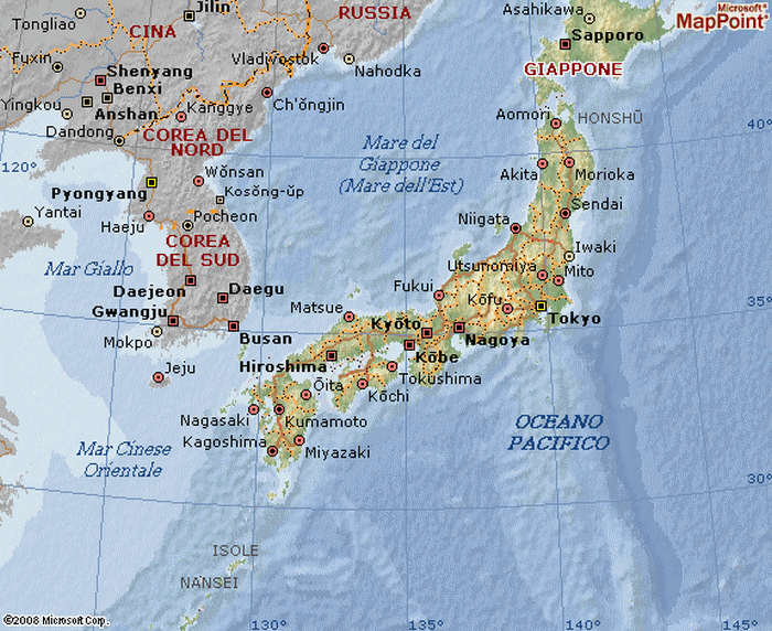 Cartina geografica mappa Australia - isola di guam - Carta capitale Hagåtña