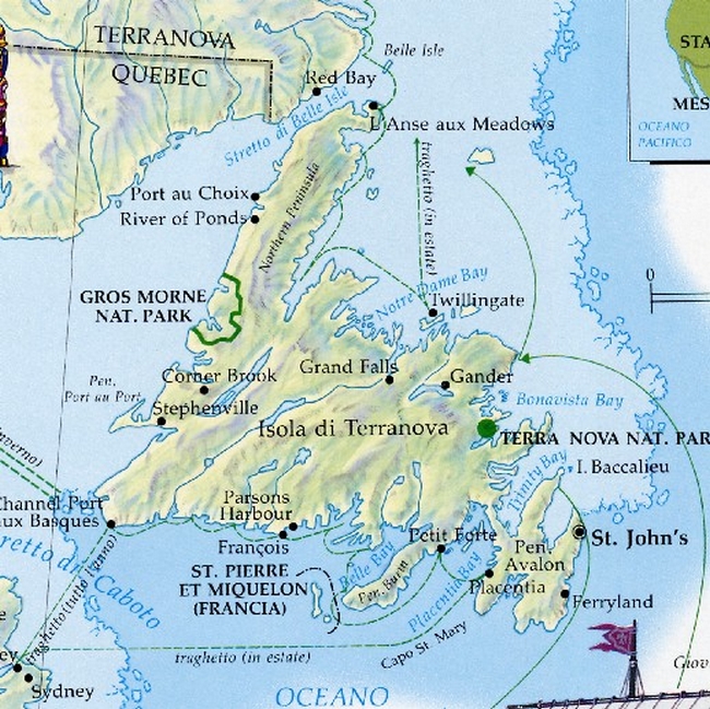 Cartina geografica mappa isole saint pierre e michelon - Carta capitale Saint Pierre